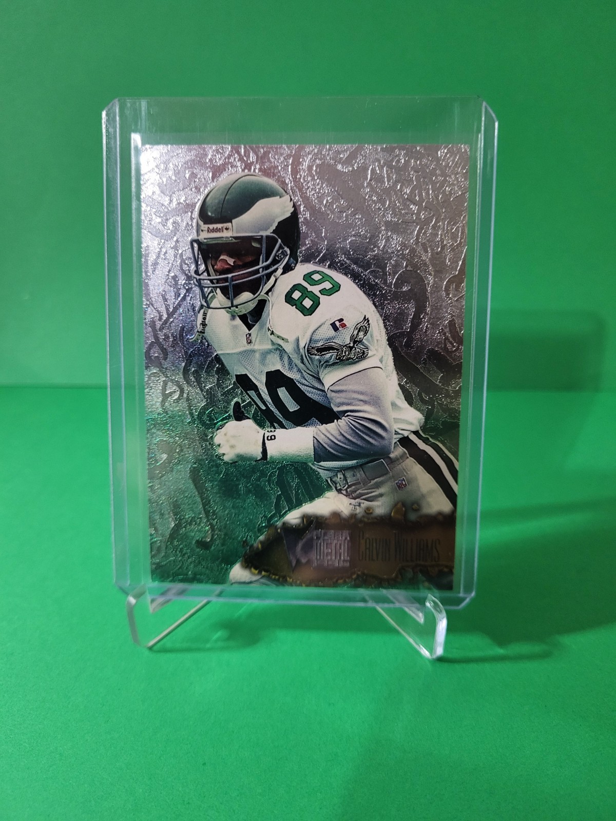 1996 Fleer Metal Football Calvin Williams #95 Philadelphia Eagles 