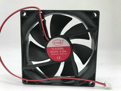 1 PCS YLFAN Fan YL9225HL DC 30V 0.10A 9225 9CM 2 Pin *kk