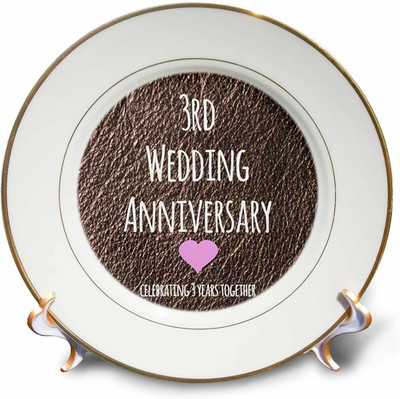 LLC Cp_154430_1 ''3Rd Wedding Leather Celebrating 3 Years Together Third Annivers