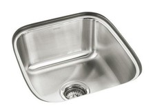Sterling T11448-NA 16-1/4"x17-3/4" SS Bar Sink No-Hole Undermount