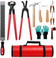 Farrier Tools Kit 11 Pcs 14 Inch Horse Shoeing