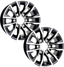 2-pack Aluminum Trailer Wheel 15x6 15 Inch 6 Lug 5.5 Center Edge Black Rim 2-pack Aluminum Trailer Wheel 15x6 15 Inch 6 Lug 5.5 Center Edge Black Rim