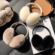 Women Men Winter Super Soft Ear Muffs Warmer Ladies Earflaps Cosy Cold Fluffy UK