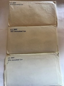 1976-77-78 US Mint Bicentennial Uncirculated Coin Sets P&D w/OGP