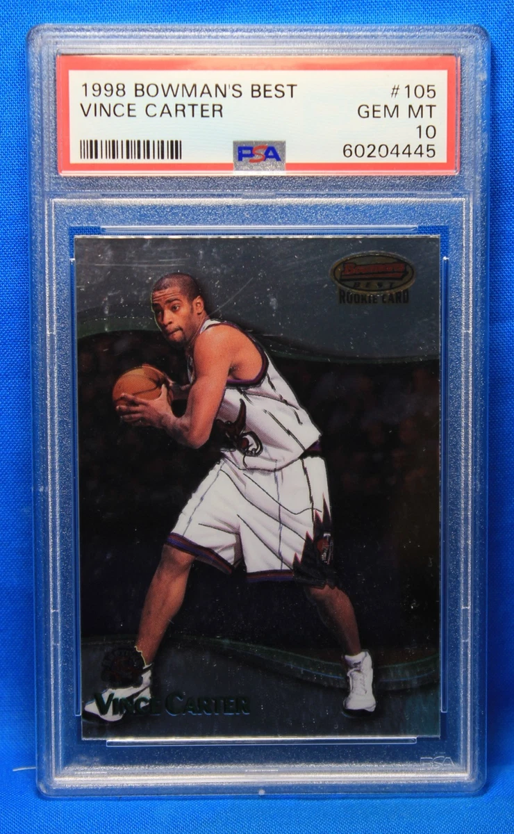 Vince Carter Basketball Grade 10 Rookie Sports Trading Cards