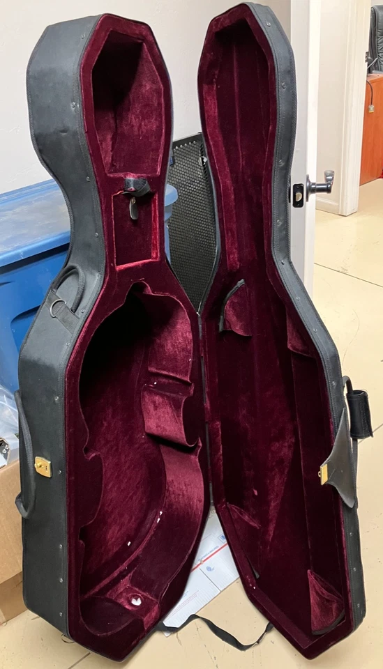 FUNDA RÍGIDA MOLDEADA PARA VIOLONCHELO con mango para Yamaha, Etude, Bellafina, Cremona, tamaño 3/4 Foto 2 de 2
