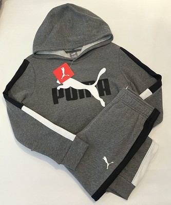 Kids Puma Boys Clothes Size Medium Pants Hoodie 2 PC Set New