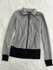 Lululemon Asana Herringbone Full Zip Athletic Women's Jacket Sz 6