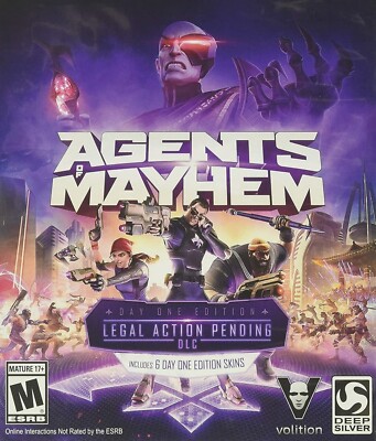 USED AGENTS MAYHEM DEEP SILVER GAME CD ROM DAY ONE EDITION CDROM