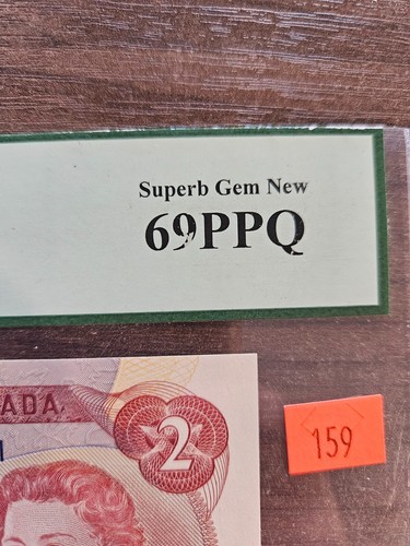 1974 Canada Bank of Canada $2.00 REPLACEMENT  *RA6546321 PCGS PPQ 69 - Picture 2 of 4