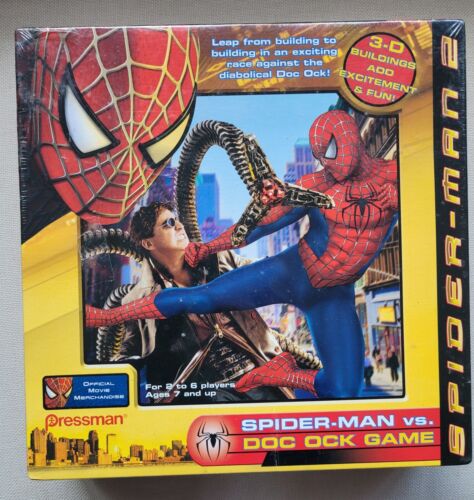 New in box Marvel Spider-Man vs. Doc Ock Game 2004 by Pressman 3D Buildings  - Picture 1 of 3