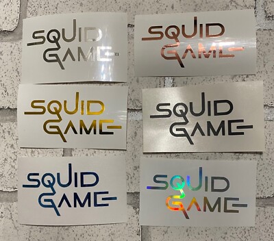 SQUID GAME Vinyl Aufkleber Halloween Aufkleber Weinglas Laptop Handyhülle Autofenster