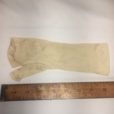 1940's Vintage Ivory Fingerless Nylon Dress Glove Small Right Only Antique US