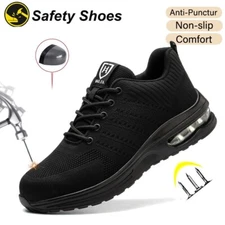 Men work sneakers comfortable work boot Indestructible light Protective Boots