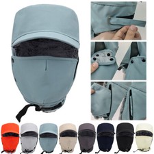 Thick Winter Windproof Hats with Brim Unisex Skiing Thermal Faux Fur EarFlap Cap