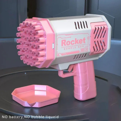 2024 Neu 40 Löcher Vollautomatische Hand Space Light Seifenblasenmaschine ohne Akku