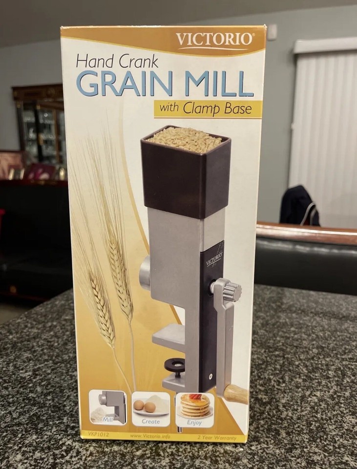 Victorio VKP VKP1012 Hand Crank Grain Mill Grind Wheat Rice Oats Barley