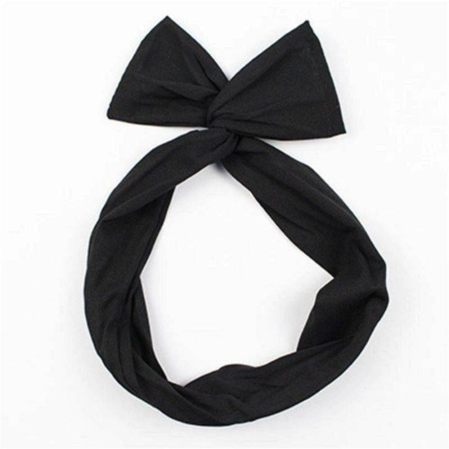 Wire Headbands for Women Solid color Twist Bow Headband Wired Hair Tie Headbands - Picture 2 of 11