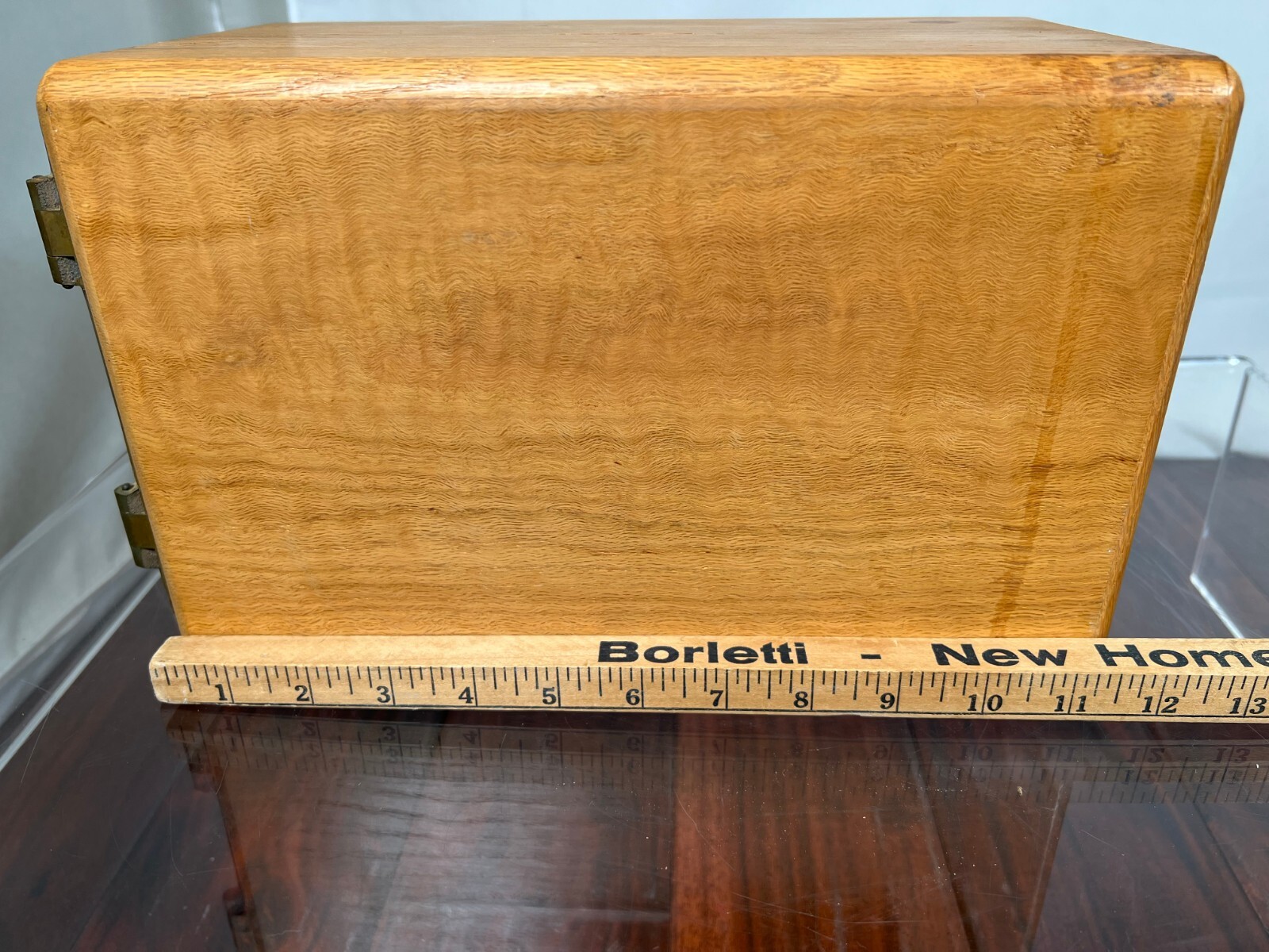 Vintage Post Office Box Door Bank/Gun Safe Red Oak Lock Box Clarkdale