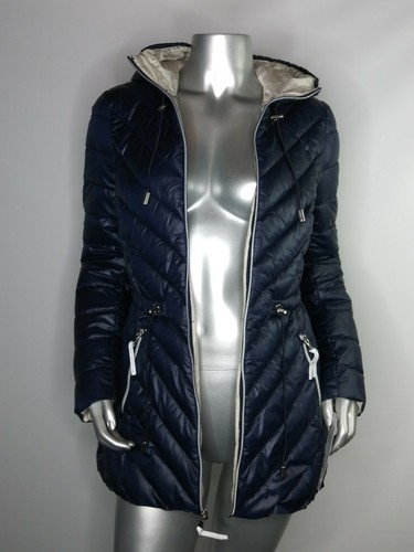French Connection XS Packable Puffer Winter Anorak Jacket Blue Women's New - Picture 5 of 12