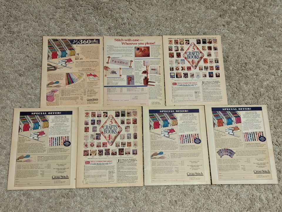Lot 7 Better Homes & Gardens Cross Stitch & Country Crafts Magazine 1992 - 1994 Foto 2 de 4