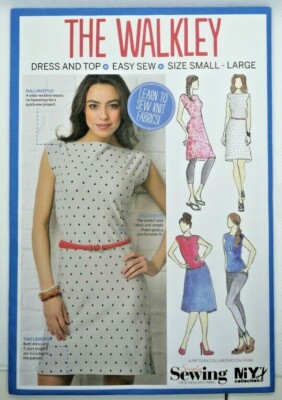 Simply Schnittmuster Easy Sew ''THE WALKLEY'' Kleid & Top Strickstoff Gr. S-L
