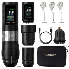 Ambition Vibe Max 2.5-3.5-4.0-4.5mm Stroke Wireless Tattoo Machine Color Screen