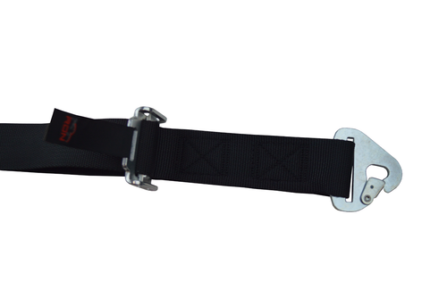 3 POINT RACE HARNESS Y FLOOR MOUNT ALL SNAP IN ANCHORS BLACK - Foto 4 di 7