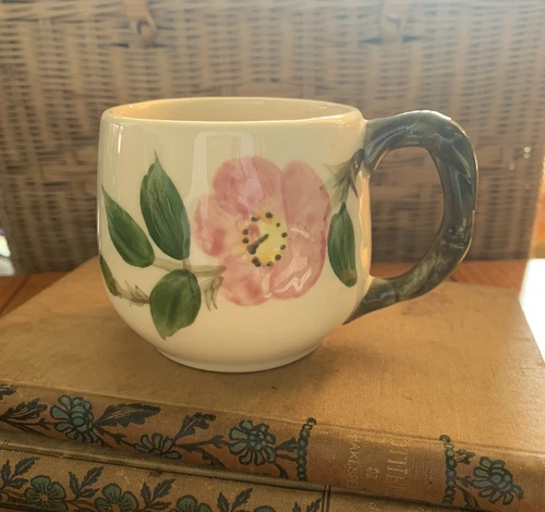 Vintage Franciscan Desert Rose Small Coffee Tea Cup Mug Flying F 8 oz. USA