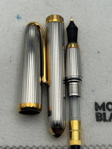 Louis Cartier Palladium Finished Fountain Pen, 18K M Nib-Exc. Condition - Picture 3 of 22