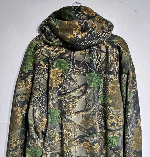 Cabelas Fleece Lined Berber Seclusion 3D Camo Men's 2XL Hooded Sweatshirt ☆ New - Picture 6 of 11
