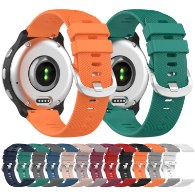 Silicone Watch Band Strap for Garmin Vivoactive 3/5 Forerunner 245 645  Music