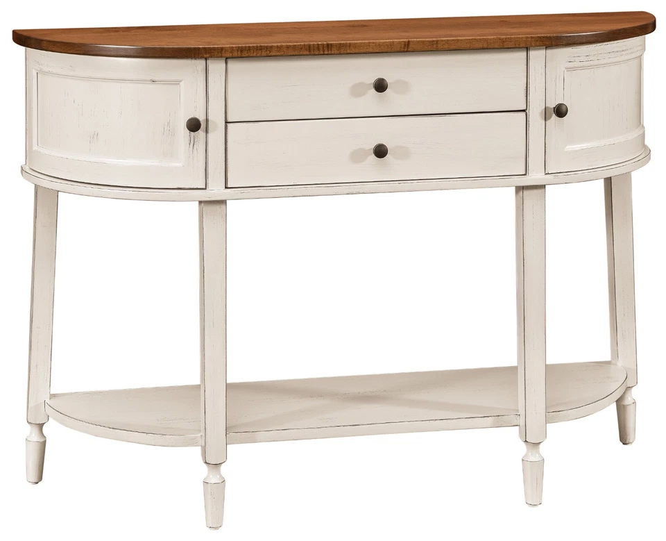 Amish 8-Pc Country Shaker Dining Set Solid Wood Table Server Sideboard Chairs - Image 3 of 4