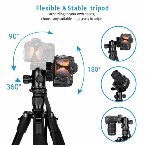 Zomei Q555 Aluminium Travel Tripod with Metal Ball Head for Digital DSLR Camera - Picture 4 of 11