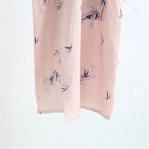 Pijama japonés Yukata kimono algodón bambú Khan albornoz al vapor ropa de dormir - Imagen 9 de 17