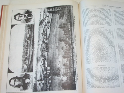 History of Shelby County, Ohio OH 1883 reprint genealogy Sidney Galion Chatfield - Picture 7 of 7