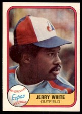 1981 Fleer. Jerry White . Montreal Expos #161