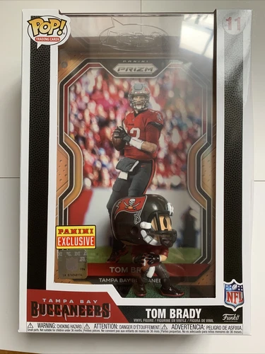 NFL Funko Pop Trading Card Tom Brady Panini Exclusive Gold Prizm