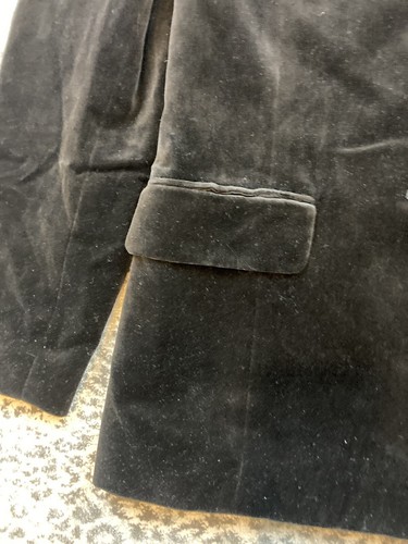 Vtg Talbots Size 6 Black Velvet Jacket Women 3 Button Blazer Career Pockets 90s - Picture 4 of 23