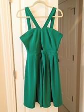 Forever 21 Plus Cutout Halter Skater Dress - Size XL/1X Green 