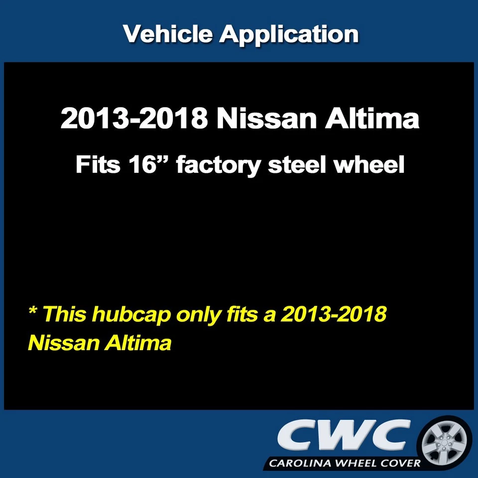 Hubcap for Nissan Altima 2013-2018 - Genuine Factory OEM 16-Inch Silver 53088 - Image 4 of 4