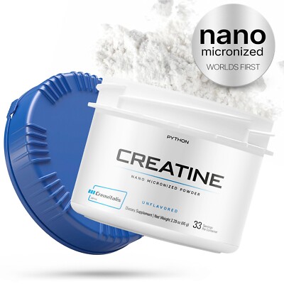 PYTHON Nano Creatine Monohydrate - Revolutionary Micronized Creatine