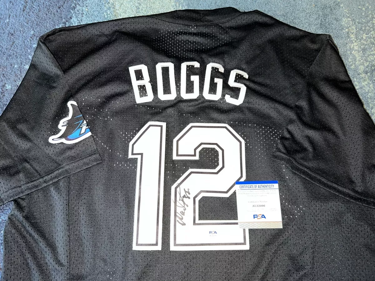 Wade Boggs Signed Tampa Bay Devil Rays Jersey Hall Of Fame Ws Champ PSA/DNA