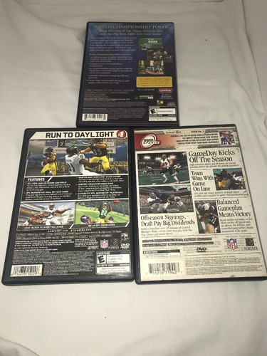 PS2 Game Lot-NFL Game Play/madden NFL 07/world poker championship Tested Good - Picture 2 of 8