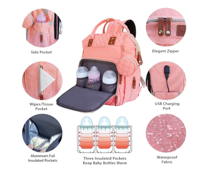 Bolsa de Pañales Plegable 3 en 1 Cama de Bebé Portátil Cuna Mochila Viaje/Dormir Foto 3 de 4