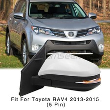Left Side Rearview Mirror For Toyota RAV4 XA40 2013 2014 15 W/ Turn Signal Lamp