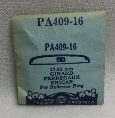 GIRARD PERREGAUX ENICAR WATCH CRYSTAL REPLACEMENT 27.65MM WATCHMAKER PA409-16 GS