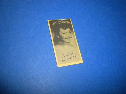 LYNN BARI movie star card The Rexall Store PEERLESS SCALES VENDING 1947 - Picture 3 of 4