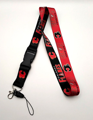 Calgary Flames  Team NHL Eishockey Schlüsselband Schlüsselanhänger Lanyard