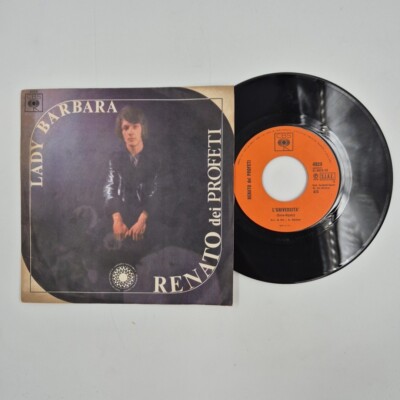 45 giri RENATO DEI PROFETI - Lady Barbara CBS 4929 romantic Vocal Pop
